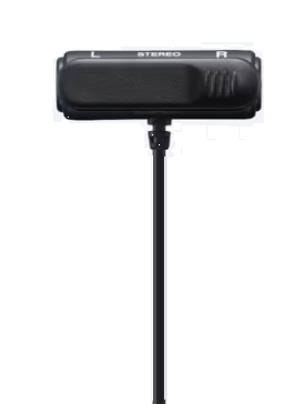 Sony ECM-LV1, Micrófono estéreo de solapa, miniconector 3,5 mm, compacto y discreto, clip 360º