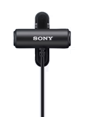 Sony ECM-LV1, Micrófono estéreo de solapa, miniconector 3,5 mm, compacto y discreto, clip 360º