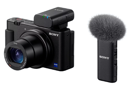 Sony ECM-W2BT, Micrófono inalámbrico, sonido desde cualquier dirección, 9 h batería , resistente al polvo, 0.100 kg
