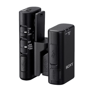 Sony ECM-W2BT, Micrófono inalámbrico, sonido desde cualquier dirección, 9 h batería , resistente al polvo, 0.100 kg