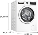 Bosch WNA13401ES, lavadora-secadora Ecosilence, lavadora con autodosificación i-DOS, 9 KG, 1400RPM, clase E , Serie 4