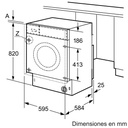Bosch WKD24362ES, lavadora-secadora integrable, 7 KG, 1200RPM, clase E , Serie 4