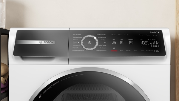 Bosch WQB246C0ES, secadora con bomba de calor, 9 KG, consumo -10% , clase A+++ , Serie 8