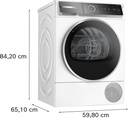 Bosch WQB246C0ES, secadora con bomba de calor, 9 KG, consumo -10% , clase A+++ , Serie 8