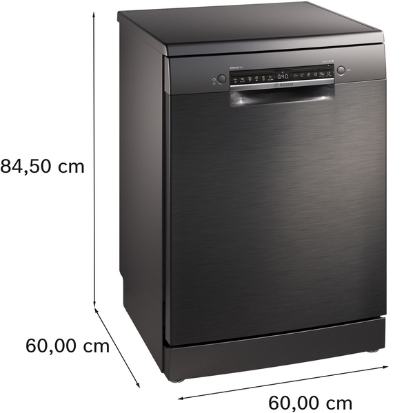 Bosch SMS4EMC06E, lavavajillas libre instalación, ancho 60 cm, secado Zeolitas, 3ª bandeja, clase B, inox, Serie 4
