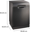 Bosch SMS4EMC06E, lavavajillas libre instalación, ancho 60 cm, secado Zeolitas, 3ª bandeja, clase B, inox, Serie 4