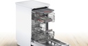 Bosch SPS4HMI49E, lavavajillas libre instalación, ancho 45 cm, 3ª bandeja, clase E, inox, Serie 4