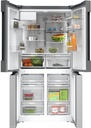 Bosch KFD96APEA, Frigorífico americano, dispensador con toma de agua, 4 puertas, No Frost, 183 x 90,5 cm, Inox, Serie 6