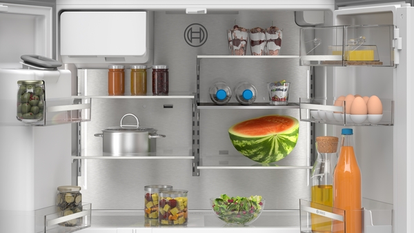 Bosch KFD96APEA, Frigorífico americano, dispensador con toma de agua, 4 puertas, No Frost, 183 x 90,5 cm, Inox, Serie 6