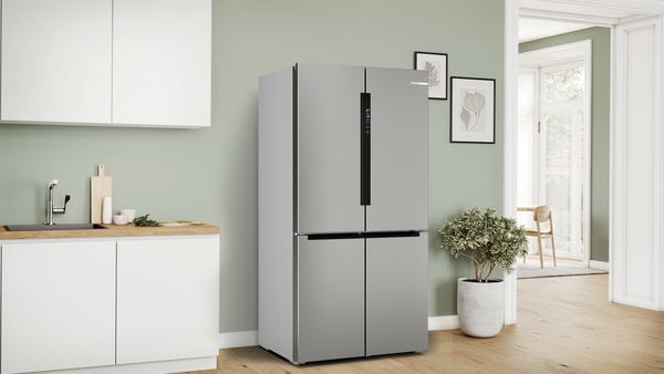 Bosch KFN96VPEA, Frigorífico americano, 4 puertas, No Frost, 183 x 91 cm, Inox, Serie 4