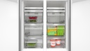 Bosch KMC85LBEA, Frigorífico americano, 4 puertas, No Frost, 190 x 85 cm, Inox, Serie 4