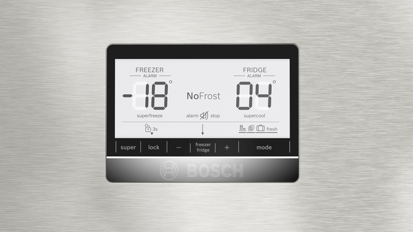 Bosch KGN86AIDR, Frigorífico combi , 2 puertas, No Frost, 186 x 86 cm, Inox, Serie 6