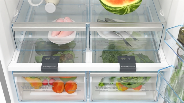 Bosch KGN86VIEA,  Frigorífico combi , 2 puertas, No Frost, 186 x 86 cm, Inox, Serie 4