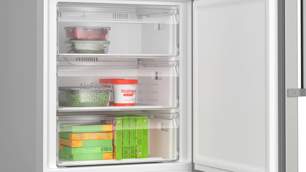 Bosch KGN49AICT,  Frigorífico combi , 2 puertas, No Frost, 203 x 70 cm, Inox, Serie 6