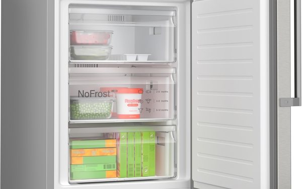 Bosch KGN39AIAT, Frigorífico combi , 2 puertas, No Frost, 203 x 60 cm, Inox, Serie 6