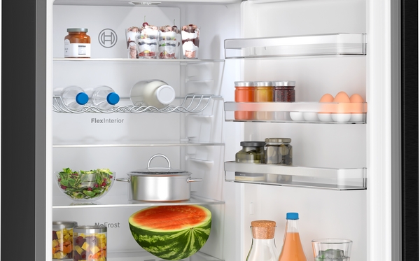 Bosch KGN39OXBT, Frigorífico combi , 2 puertas, No Frost, 203 x 60 cm, Inox, Serie 4