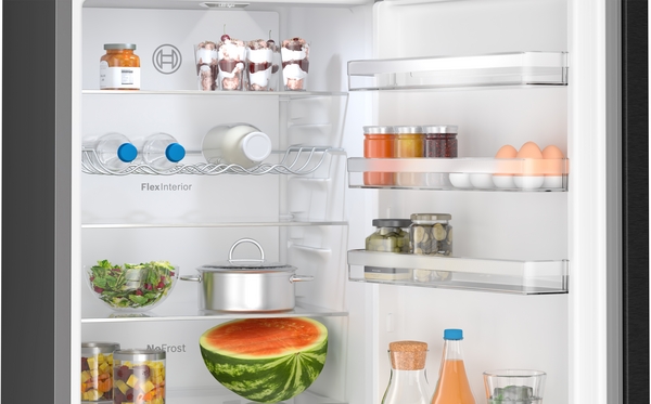 Bosch KGN39VXBT, Frigorífico combi , 2 puertas, No Frost, 203 x 60 cm, Inox, Serie 4