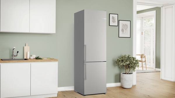 Bosch KGN39VIBT, Frigorífico combi , 2 puertas, No Frost, 203 x 60 cm, Inox, Serie 4