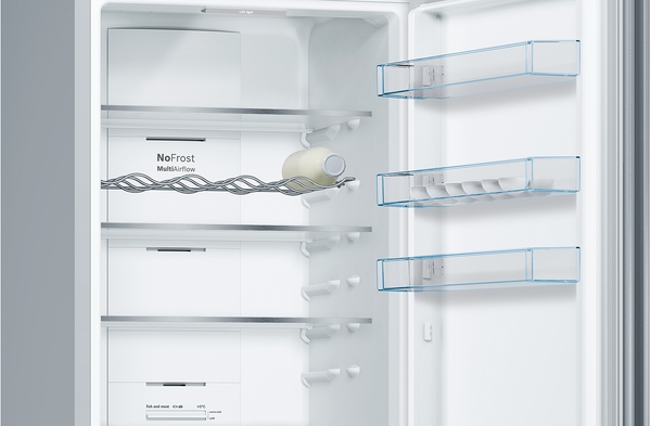 Bosch KGN39VIDA,  Frigorífico combi , 2 puertas, No Frost, 203 x 60 cm, Inox, Serie 4