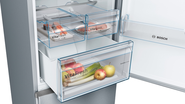 Bosch KGN39VIDA,  Frigorífico combi , 2 puertas, No Frost, 203 x 60 cm, Inox, Serie 4