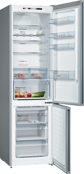 Bosch KGN39VIDA,  Frigorífico combi , 2 puertas, No Frost, 203 x 60 cm, Inox, Serie 4
