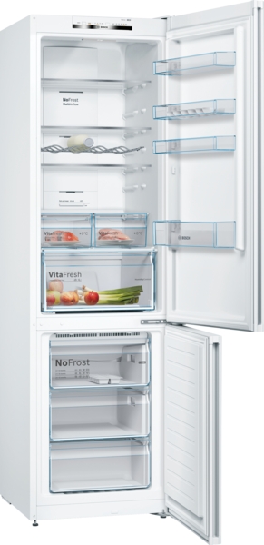 Bosch KGN39VWDA,  Frigorífico combi , 2 puertas, No Frost, 203 x 60 cm, Inox, Serie 4