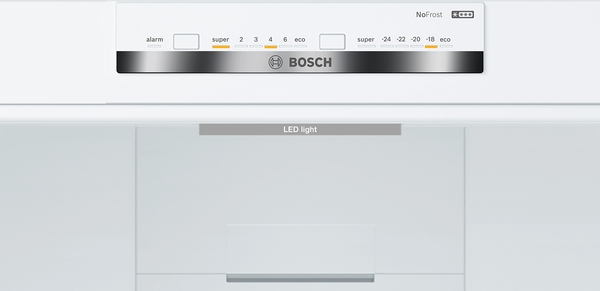Bosch KGN39VWDA,  Frigorífico combi , 2 puertas, No Frost, 203 x 60 cm, Inox, Serie 4