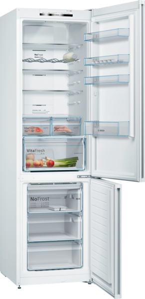 Bosch KGN39VWEA, Frigorífico combi , 2 puertas, No Frost, 203 x 60 cm, Inox, Serie 4