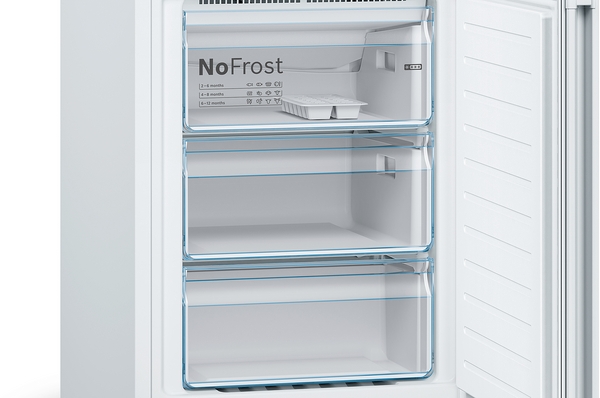 Bosch KGN39VWEA, Frigorífico combi , 2 puertas, No Frost, 203 x 60 cm, Inox, Serie 4