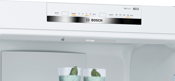 Bosch KGN39VWEA, Frigorífico combi , 2 puertas, No Frost, 203 x 60 cm, Inox, Serie 4
