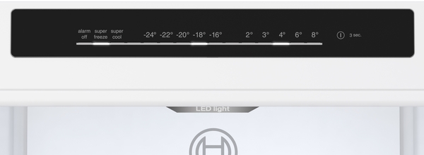 Bosch KGN36VIBT, Frigorífico combi , 2 puertas, No Frost, 186 x 60 cm, Inox, Serie 4