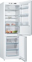Bosch KGN366WCF, Frigorífico combi , 2 puertas, No Frost, 186 x 60 cm, Inox, Serie 4