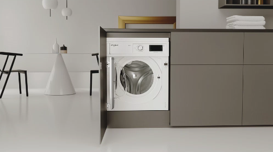Whirlpool BI WMWG 81484E, Lavadora integrable, 8 Kg, 1400 rpm, 82 x 60 cm, Blanco