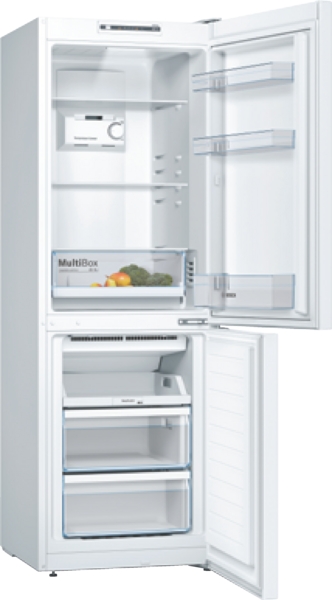 Bosch KGN33NWEB, Frigorífico combi , 2 puertas, No Frost, 176 x 60 cm, Inox, Serie 2