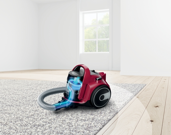 Bosch BGC05A322, Aspiradora de suelo sin bolsa, rojo