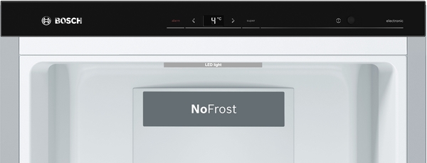 Bosch KSF36PIDP, Frigorífico combi , 2 puertas, No Frost, 186 x 60 cm, Inox, Serie 8