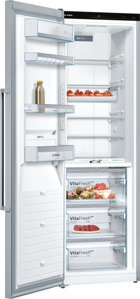 Bosch KSF36PIDP, Frigorífico combi , 2 puertas, No Frost, 186 x 60 cm, Inox, Serie 8