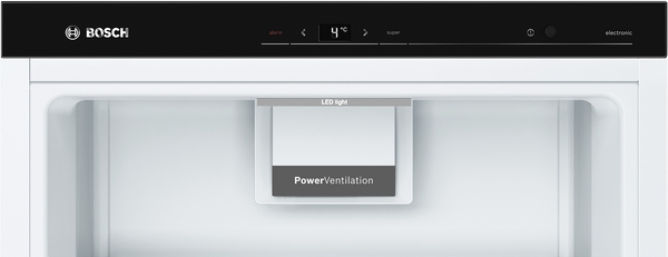 Bosch KSV36AWEP, Frigorífico combi , 2 puertas, No Frost, 186 x 60 cm, Inox, Serie 6
