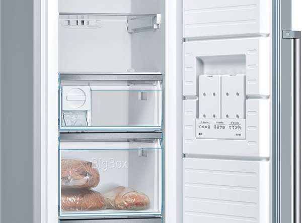 Bosch GSN36AIEP, Congelador 1 puerta , 186 x 60 cm, Inox, Serie 6