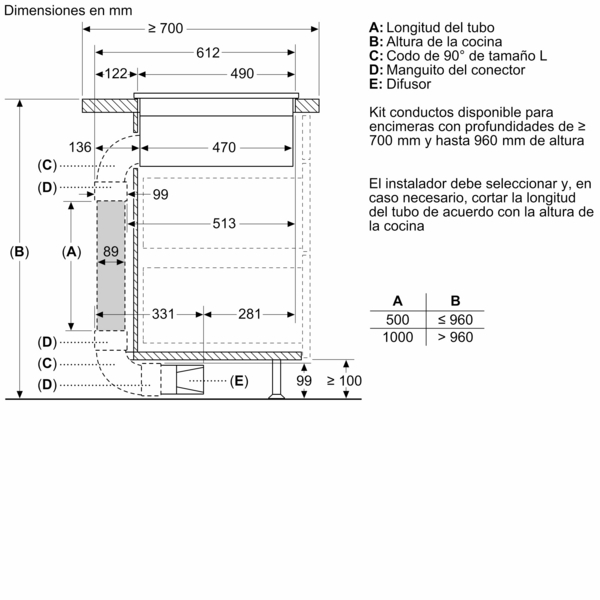 Siemens ED631HQ26E, placa de combiInducción con extractor integrado, iQ500