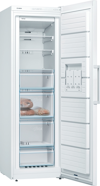 Bosch GSN36VWEP, Congelador , 1 puertas, No Frost, 186 x 60 cm, Inox, Serie 4