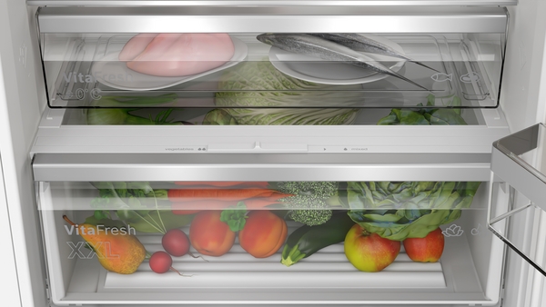 Bosch KBN96VSE0, Frigorífico combi integrable, 2 puertas, No Frost, 194 x 69 cm, Inox, Serie 4