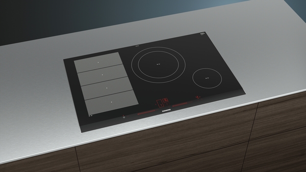Siemens EX875LEC1E, placa de flexinducción, negro, 80x50cm, iQ700