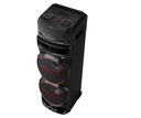 LG XBOOM RNC9, Altavoz de Gran Potencia, Bluetooth, USB, Funciones DJ, Karaoke, Iluminación LED Multicolor, Amplia Conectividad, 4 Altavoces