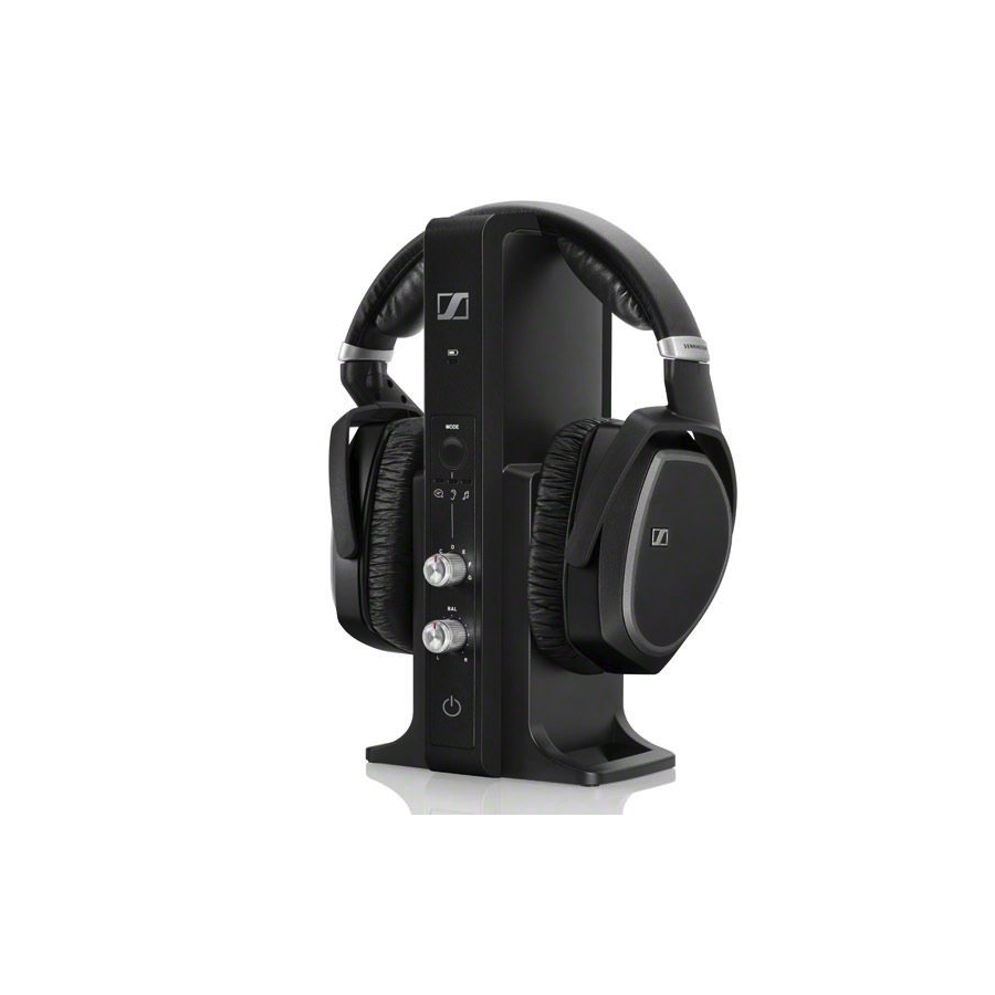 Auriculares RF TV Sennheiser,HDRS195, Digital optical, Auriculares circumaurales que bloquean el ruido ambiental, Volumen y control desde auricular, Sonido de dialogo realzado,  Perfiles personalizados para preferencias individuales, Sonido intenso en modo High volume