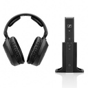 Sennheiser HDRS175U auriculares RF TV, Digital optical, Noise Blocking, Control de volumen en el auricular, Bass boost dinamico y modos de sonido envolvente virtuales.
