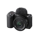 Sony ZVE10M2KB, cámara de vídeo APS-C mirrorless, con objetivo Kit Power Zoom 16-50 mmf/3.5-5.6, vídeo 4K60p, 26 MP