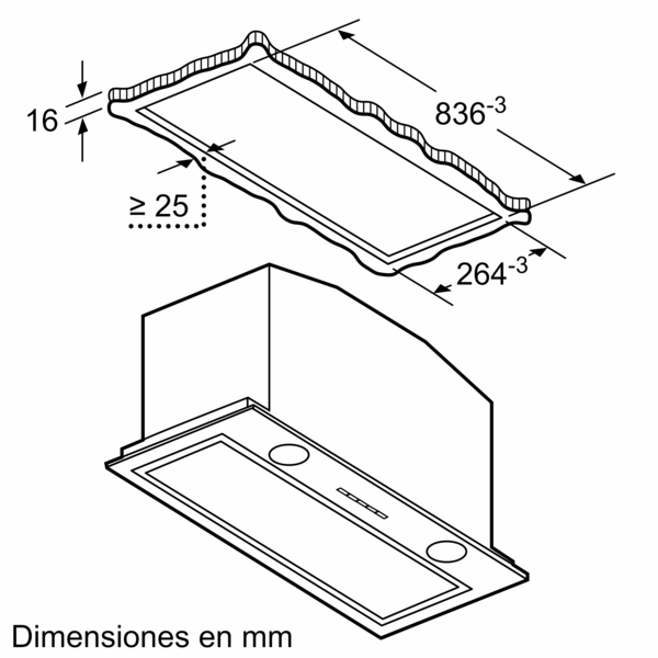 Siemens LB89585M, módulo de integración, 86 cm, cristal blanco, A++, iQ700
