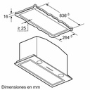 Siemens LB89585M, módulo de integración, 86 cm, cristal blanco, A++, iQ700