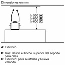 Siemens LB89585M, módulo de integración, 86 cm, cristal blanco, A++, iQ700